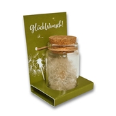 Produktdisplay für ein Glas