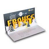 3D Pop-up Karte DIN lang - Weihnachtskarte