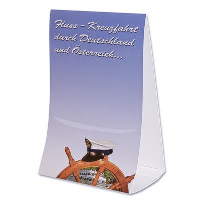 Tischaufsteller Satteldach