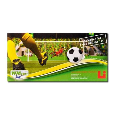 WM Fußball Mailing Fensterkarte