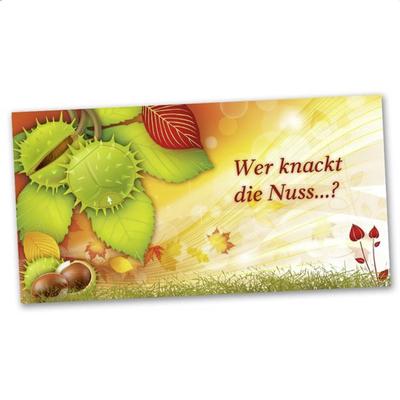 Türchenkarte Design-Großpostkarte -  (Nuss)