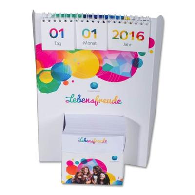 3D Tischkalender mit Notizzetteln