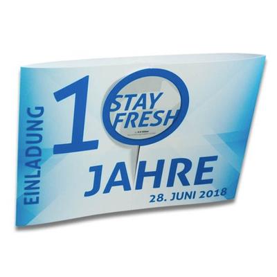Altarfalzkarte Querformat mit Ausstanzung