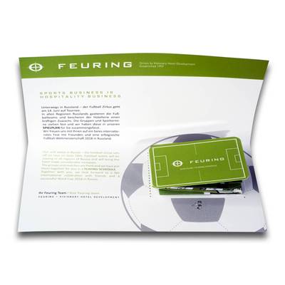 Sport-Business mit Mini-Faltplaner