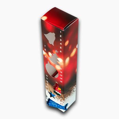 Adventskalender mit Schokoladentäfelchen