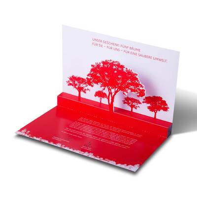 Saubere Umwelt 3D Pop-up Karte