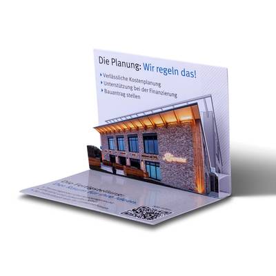 3D Pop-up Karte als Visitenkarte