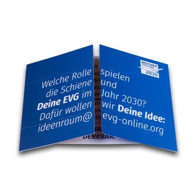 Endlosfaltkarte - Visitenkarte