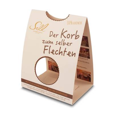 Umverpackung für Flechtkorb