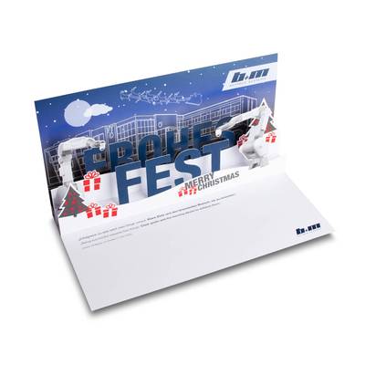 Weihnachtskarte mit 3D Popup