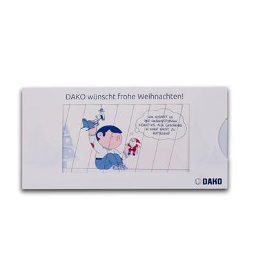 Weihnachtsmailing-Lamellenkarte
