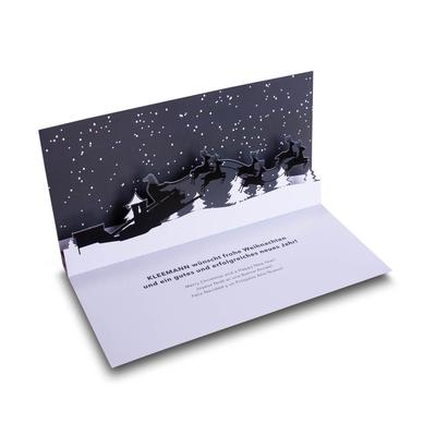 Pop-UP Karte mit Winterlandschaft