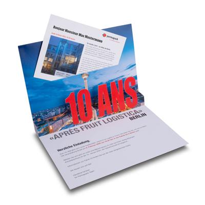 Pop-up Einladung Logistik-Messe
