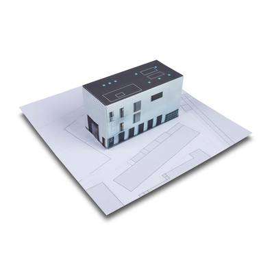 Immobilienobjekt  Gebäude präsentieren
