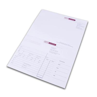 Optiker Multifunktionsbogen mit Mikroperforation