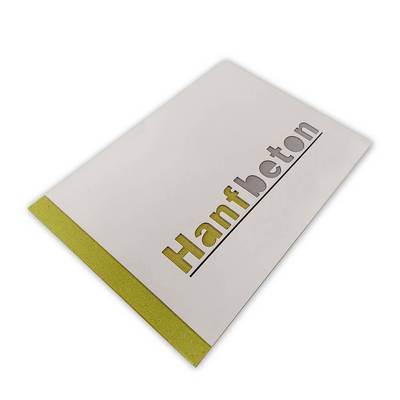 Hanfbroschüre mit Schriftstanzung