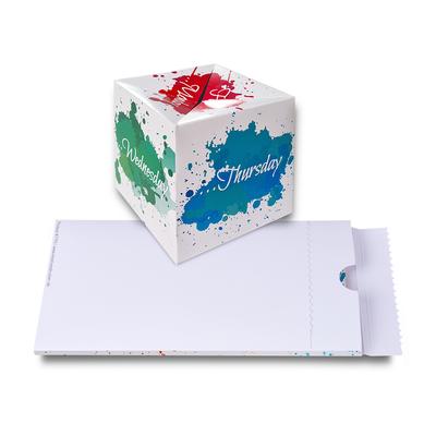 Pop-up Cube Mailing mit Aufreißverpackung 