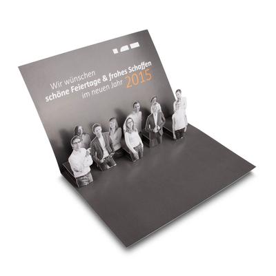 Pop-up DIN A5 - Neujahrsgrüße