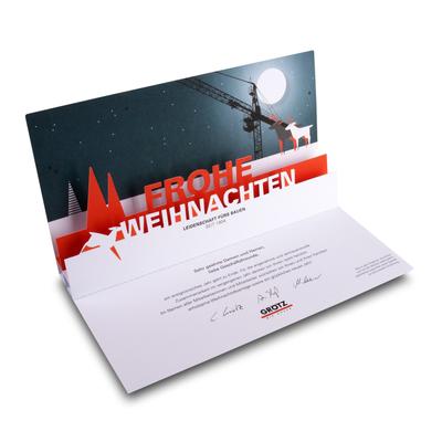 3D Weihnachtskarte Frohe Weihnachten 
