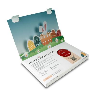 Produktmusterbox als Pop Up Mailing