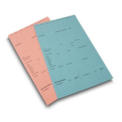 Betreuungskarte Blau und Rosa