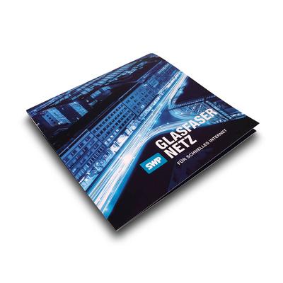 Glasfaser-Netz 3D Pop-up Karte
