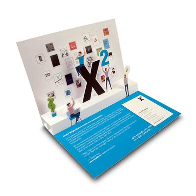 3D Pop-up Karte DIN A5 2 Ebenen