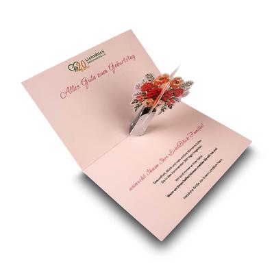 Geburtstagsgruß 3D-Blumenstrauß