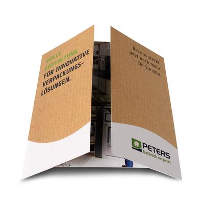 Endlosfaltkarte natürlich verpackt