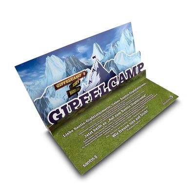 3D Pop-up Karte  Gipfelcamp
