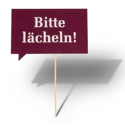 Fotomaske mit Holzstäbchen HanseMerkur