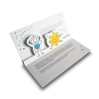 3D Pop-up Karte DIN lang - Happy Birthday