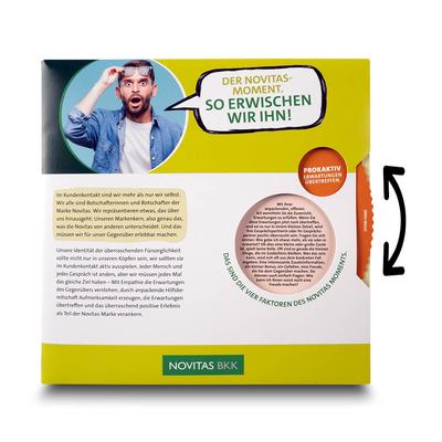 Klappkarte mit Drehscheibe Novitas BKK