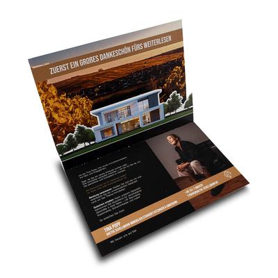 3D Pop-up Karte Immobilienvermarktung