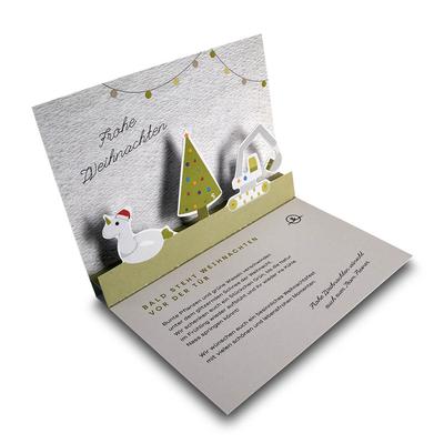 Weihnachtskarten PopUP GaLaBau