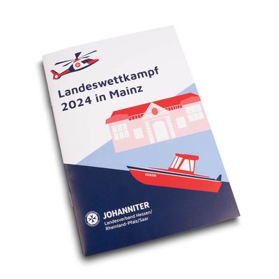 Broschüre geheftet mit Umschlag Landeswettkampf