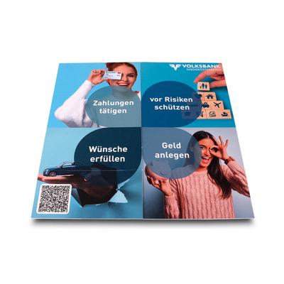 Endlosfaltkarte Volksbank