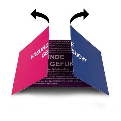 Endlosfaltkarte FREUNDE GESUCHT