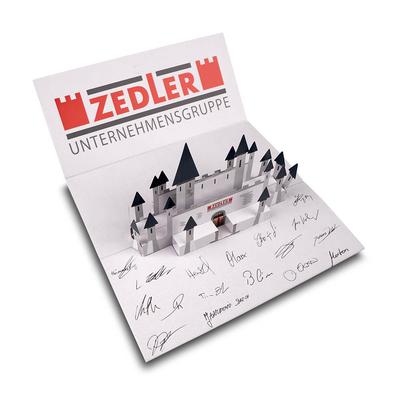 Neujahrskarte Zedler 3D Pop-Up