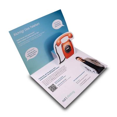 3D Pop-up Karte Telefoniedienstleister