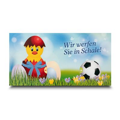 Fensterkarte Design-Großpostkarte gedoppelt Kücken