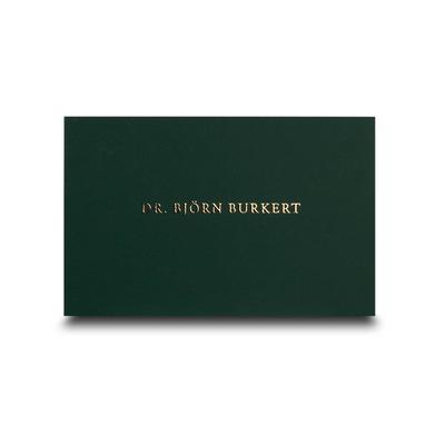 Visitenkarten Heißfolie Gold und Softtouch