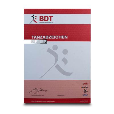 Urkunde Tanzabzeichen Silber