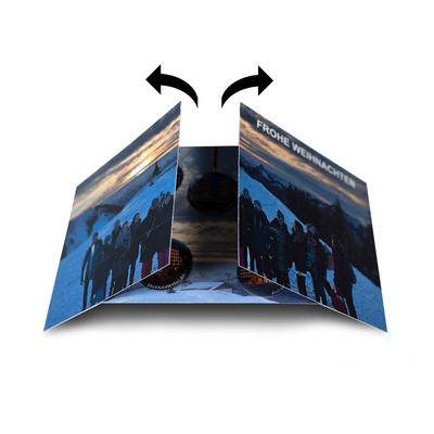 Endlosfalt-Weihnachtskarte 