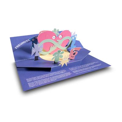3D Pop-up Karte  Volumenelement Festival