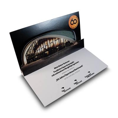 3D Pop-up Karte  60 Jahre Opernhaus Dortmund