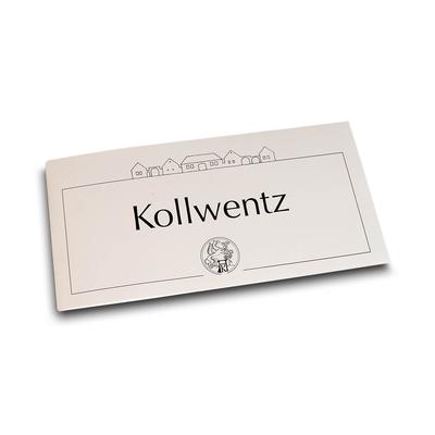 Klappkarte mit aufblätternder Broschüre Weingut 