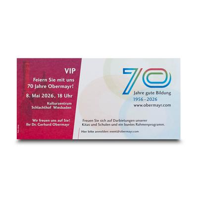 Exklusive VIP-Einladungskarte im Panoramaformat