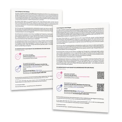 Einweiserbrief Befund- und Behandlungsblatt