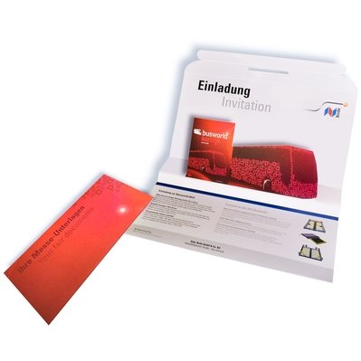 3D Mailing Großbrief - Messeeinladung